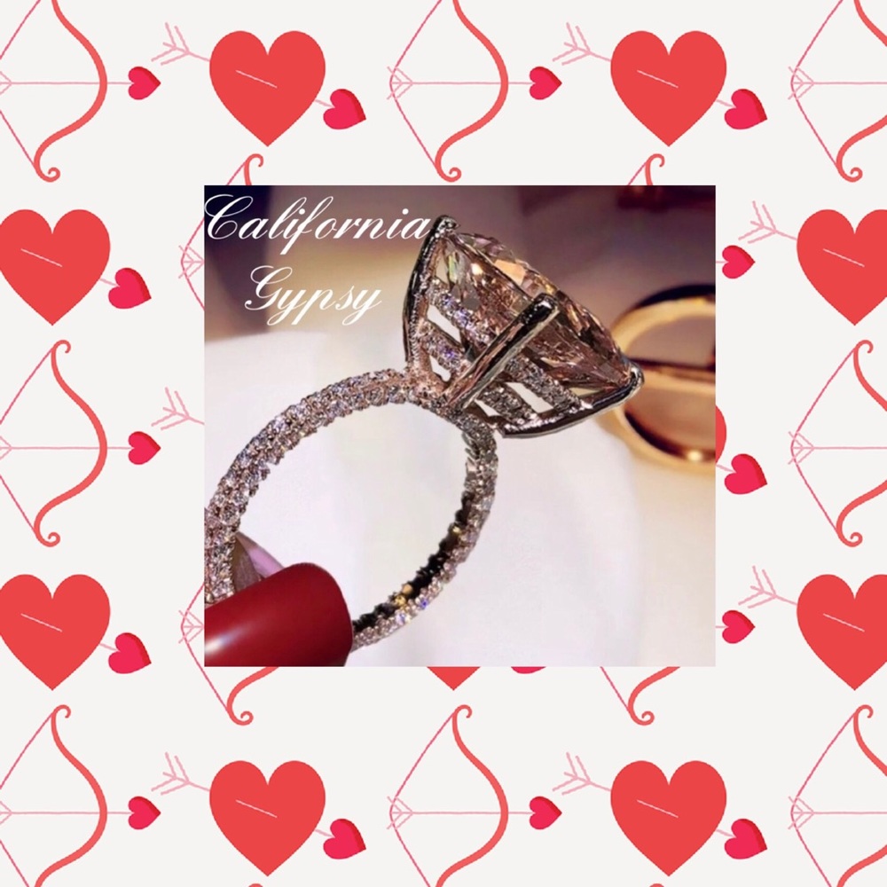S925 18k Rose Gold 9.52CT Ring - Picture 7 of 7
